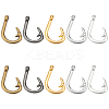 10Pcs 5 Colors Alloy Hook Clasps FIND-LP0002-60-1