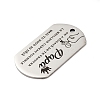 Anti-Tarnish 201 Stainless Steel Pendants STAS-R002-02P-08-2