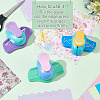 3Pcs 3 Styles Mini Plastic Craft Punch for Scrapbooking & Paper Crafts DIY-GO0001-95-5