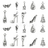 100Pcs 10 Styles Tibetan Style Alloy Pendant FIND-CJ0001-74-1