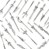 60Pcs 6 Styles Tibetan Style Alloy Big Pendants TIBEP-FS0001-26-2