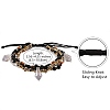 Sparkling Glass Seed Beads 5 Layered Anklet AJEW-SW00006-04-7