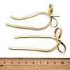 Bowknot 304 Stainless Steel Stud Earrings for Women EJEW-D104-04G-3