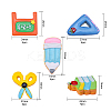 20Pcs 5 Style Resin Cabochons RESI-CJ0001-154-2