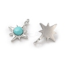 Synthetic Turquoise Star Charms KK-L250-04P-2