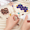 30Pcs Colored Glass Mosaic Tiles DIY-OC0009-43C-5