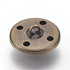 Brass Shank Button BUTT-WH0009-01AB-2