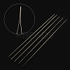 Iron Collapsible Big Eye Beading Needles X-ES001Y-S-125mm-01-2