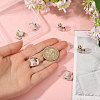 6Pcs Handmade Porcelain Beads PORC-CA0001-22-3