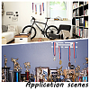 Wall Mount Transparent Acrylic Medal Display Stands ODIS-WH0036-08-6
