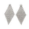 Brass Micro Pave Cubic Zirconia Stud Earrings EJEW-B046-14P-1