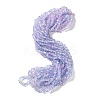Spray Painted Transparent Glass Beads Strands GLAA-P060-01A-16-2