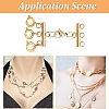 4Pcs 4 Styles Multi-Strand 304 Stainless Steel Lobster Claw Clasps FIND-AB00046-7