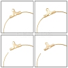 40Pcs 4 Styles 304 Stainless Steel Earring Hooks & Hoop Earring Findings STAS-CJ0002-38-3