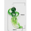 Handmade Inner Flower Lampwork Big Pendants X-LAMP-A140-M-2