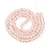 Baking Paint Transparent Glass Beads Strands DGLA-N011-8mm-03-2