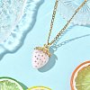 3Pcs Acrylic Rhinestone Pendant Necklaces NJEW-JN05442-03-1