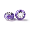 Transparent Resin European Rondelle Beads RPDL-P005-01P-03-3