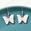 Natural Mixed Stone Brass Dangle Earrings EJEW-M081-01P-5