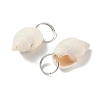 Natural Spiral Shell Pendants SHEL-K006-68B-2