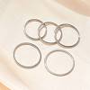 304 Stainless Steel Plain Band Rings STAS-I160-E-P-1
