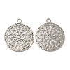 Rack Plating Brass Filigree Pendants KK-Q792-03P-1