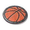 Sports Ball Theme Computerized Towel Fabric Embroidery Iron on Cloth Patches PATC-WH0007-23D-2