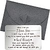 Fingerinspire Stainless Steel Blank Thermal Transfer Cards and Paper Envelopes DIY-FG0001-74A-1