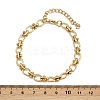 304 Stainless Steel Link Chain Bracelets for Women BJEW-Z143-22G-02-5