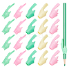 60Pcs 6 Colors Fish Shape Polyethylene Pencil Grips for Kids AJEW-GF0003-35-1