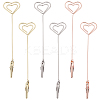 6Pcs 3 Colors Iron Alligator Clips AJEW-SC0002-27-1