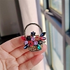 Flower Basket Antique Golden Alloy Rhinestone Brooches LS-PW-WG6DF7D-01-1