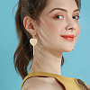 4 Pairs 4 Colors Acrylic Heart Lollipop Dangle Earrings EJEW-FI0001-14-4