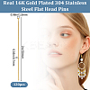 304 Stainless Steel Flat Head Pins STAS-BBC0004-37A-2
