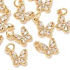 SHEGRACE Brass Pave Clear Cubic Zirconia Pendants XGRQ3Q046-628G-B-1