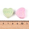 UV Plating Opaque Acrylic Beads OACR-T028-42-3