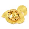 Bird Golden Alloy Enamel Brooches JEWB-I035-08G-01-2