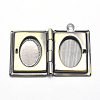 Brass Locket Pendants KK-P141-55-NR-3