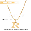1pc 304 Stainless Steel Letter Pendant Necklaces NJEW-LP0001-38R-G-2