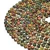 Natural Picasso Stone/Polychrome Jasper Beads Strands G-C116-A84-02-3