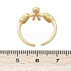 Brass Micro Pave Cubic Zirconia Adjustable Cuff Rings for Women RJEW-C129-11G-5