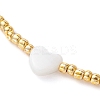 Natural Pearl & Seed Braided Bead Bracelets BJEW-JB09722-04-3
