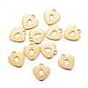 201 Stainless Steel Charms STAS-L232-016G-3