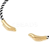 Braided Steel Wire Bangles Making KK-CBA6056-02B-G-2