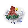 Christmas Theme Glitter Felt Fabric Alligator Hair Clip PHAR-U002-01H-1