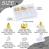 6 Styles Brass Bullet Clutch Bullet Clutch Earring Backs with Pad FIND-FS0003-08G-4