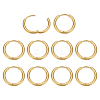 10Pcs Ion Plating(IP) 304 Stainless Steel Hoop Earrings for Women EJEW-ME0001-06-1