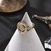 201 Stainless Steel Cuff Rings for Women RJEW-S395-03G-1-1