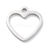 Anti-Tarnish 304 Stainless Steel Charms STAS-R003-01P-02-1