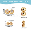   24Pcs 2 Style Brass Beads FIND-PH0008-67-2